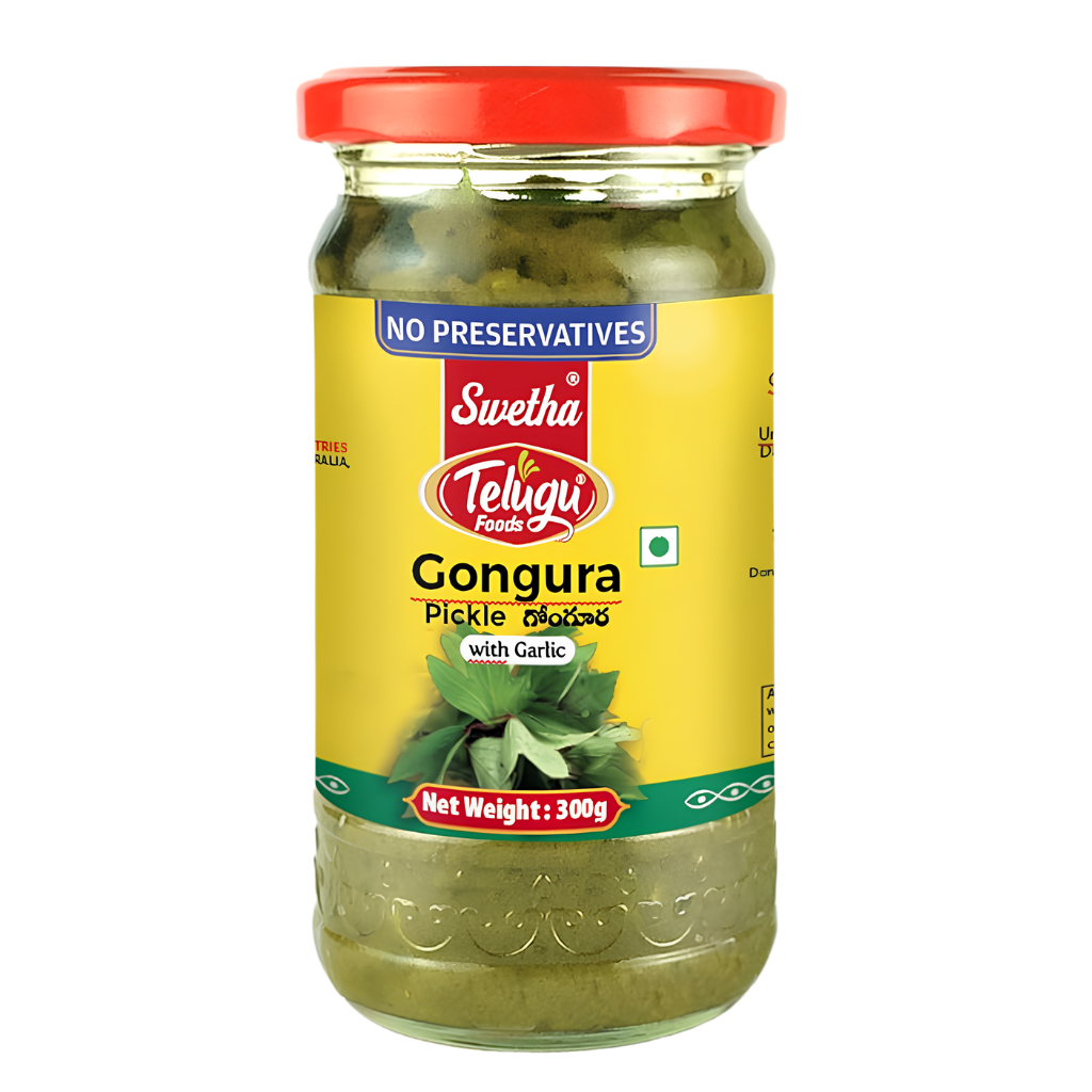 Telugu foods Gongura Pickle 300 g buy online USA - 1